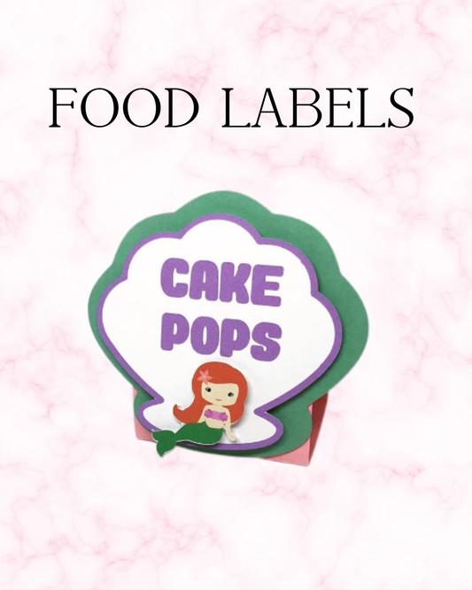 Food labels cards