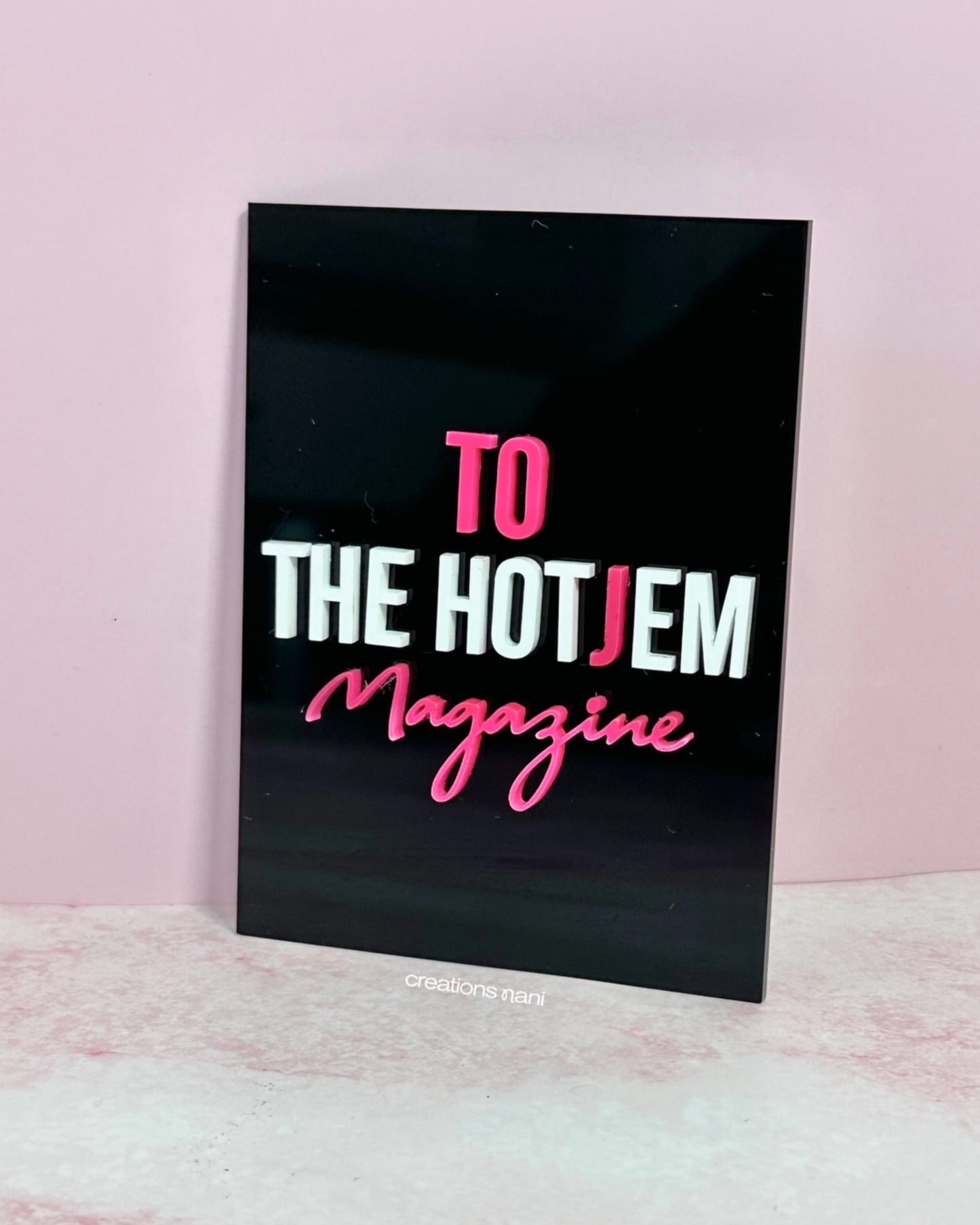 Acrylic Logo Rectangle - 2 layers