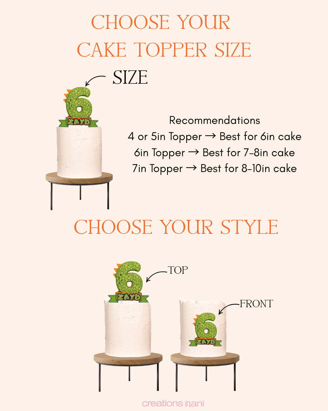 Cake Topper - Numbers