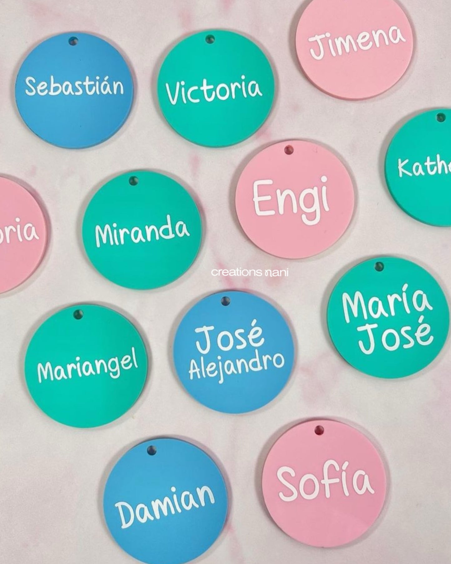 Color Acrylic Charms (Just Cut)