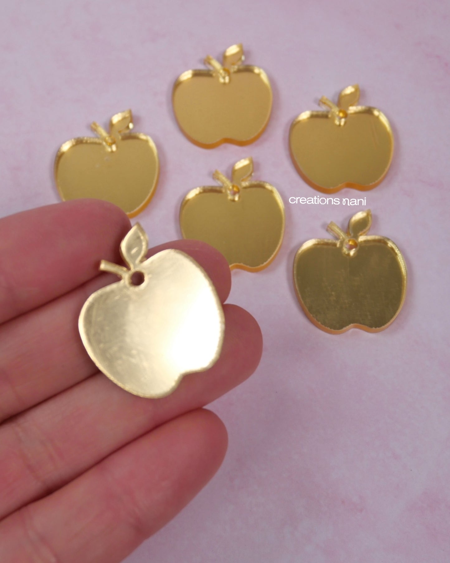 Metallic acrylic charms (Just Cut)