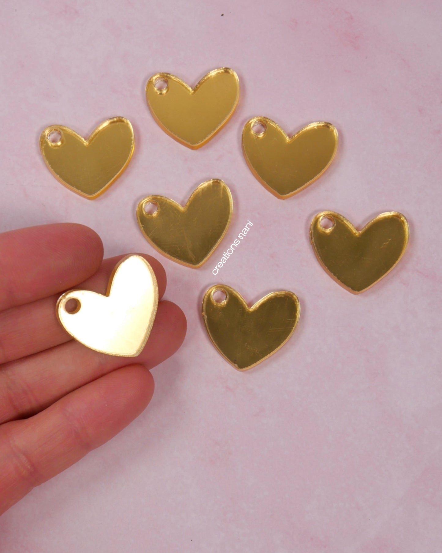 Metallic acrylic charms (Just Cut)