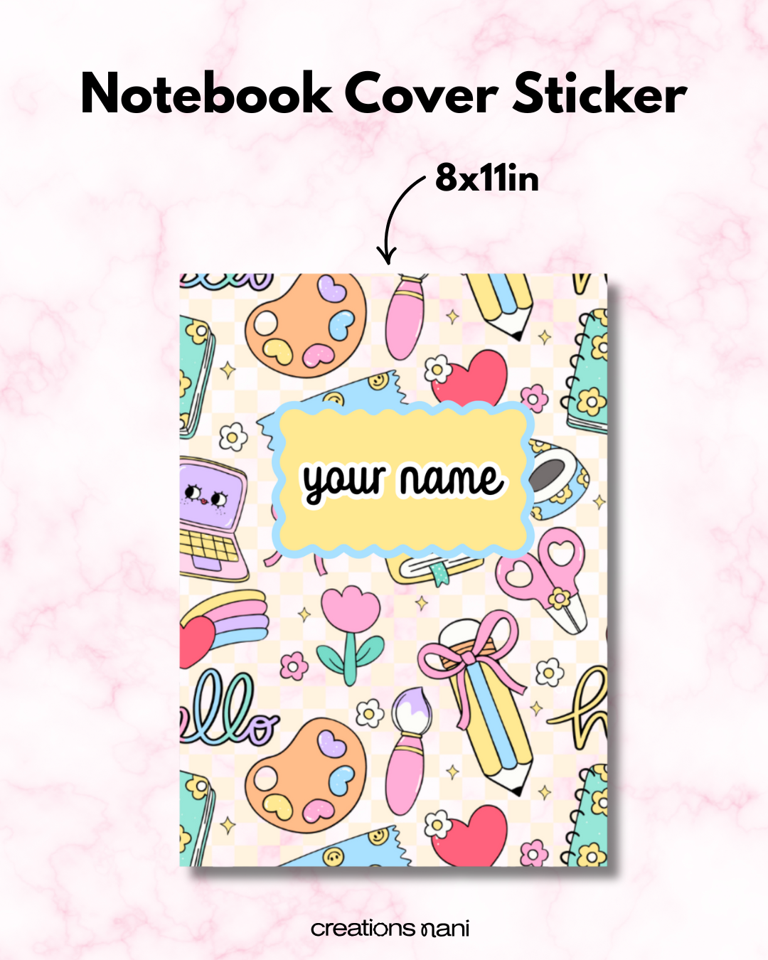 Notebook Cover Stickers (full cover)