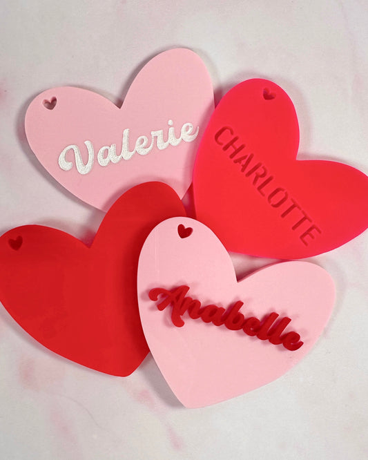 Acrylic Heart Keychain – Valentine’s Day Gift