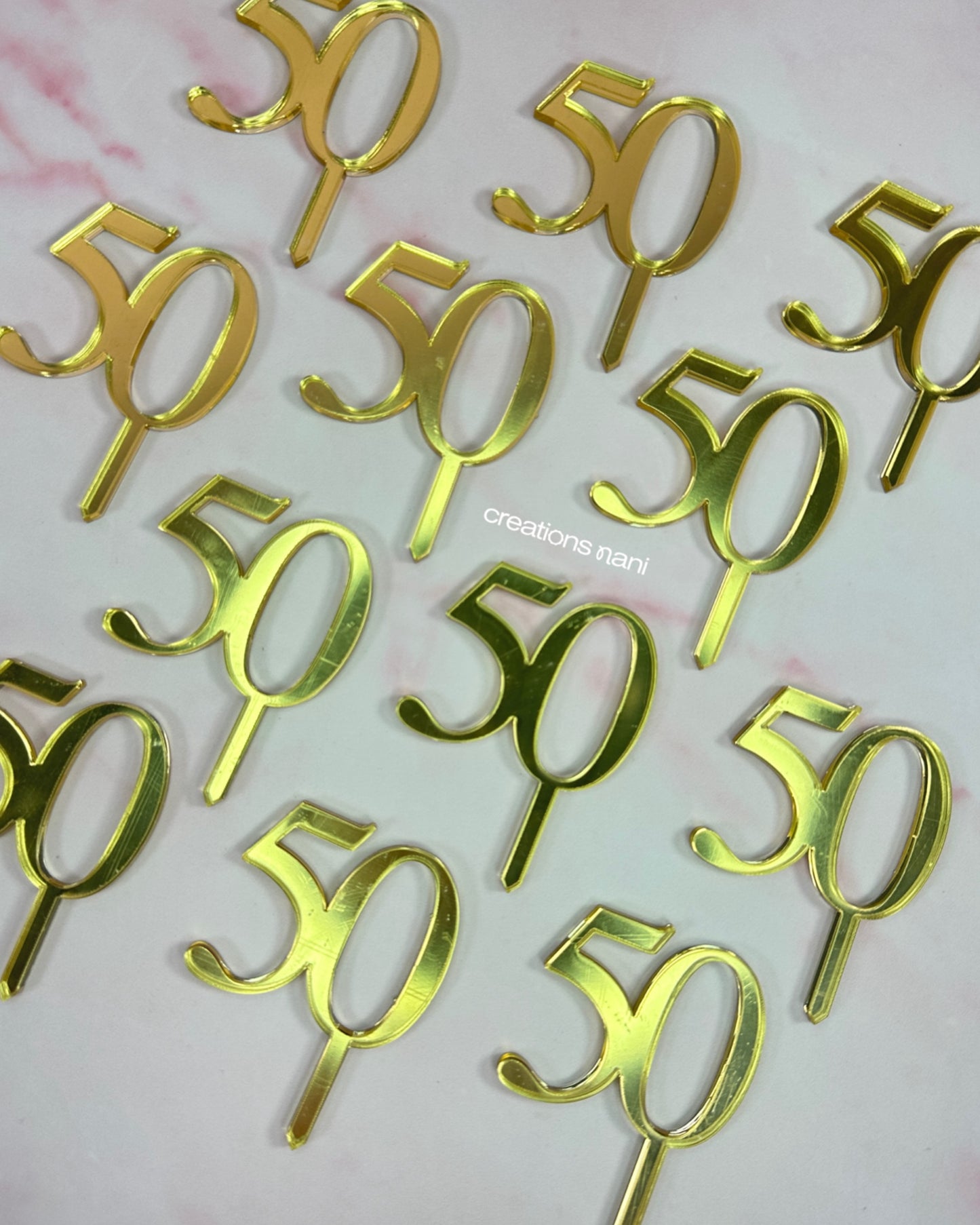 Metallic acrylic charms (Just Cut)