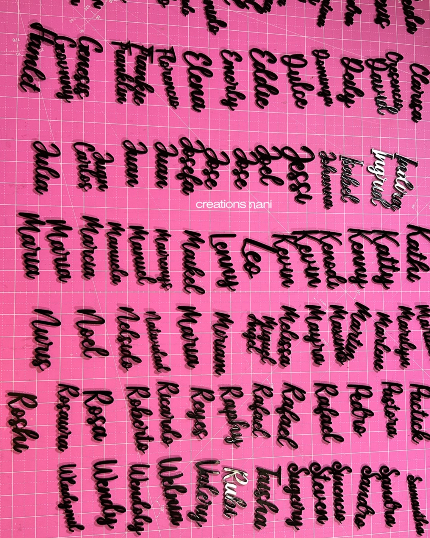 Metallic acrylic charms (Just Cut)