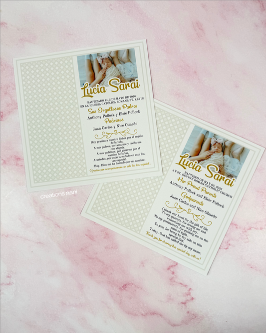 Physical Invitations - Printed