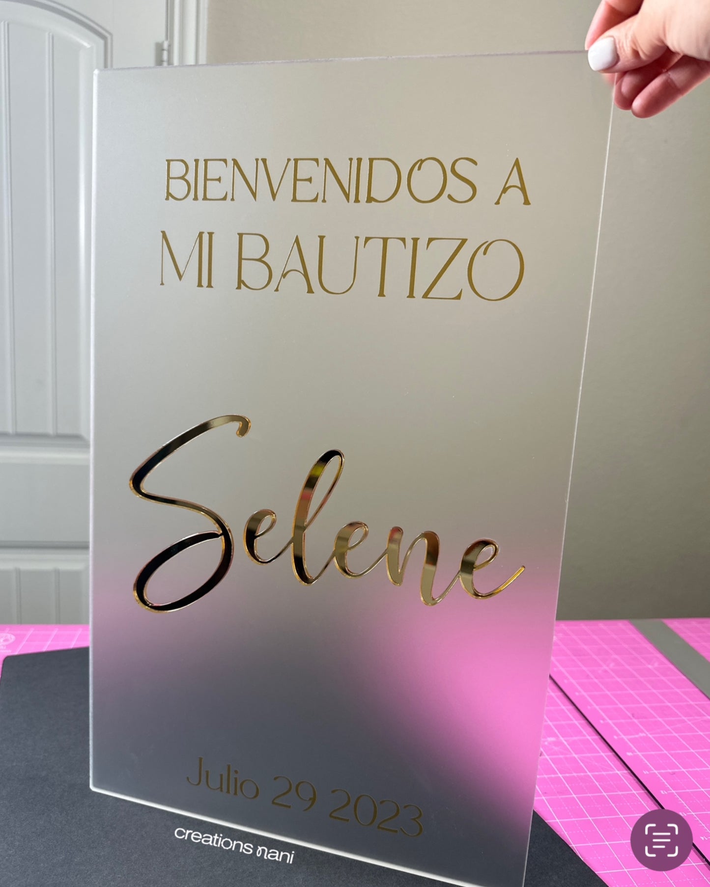 Acrylic Logo Rectangle - 2 layers