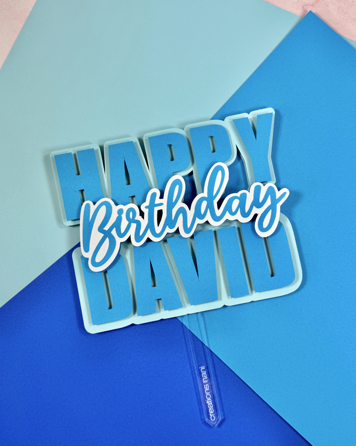 Cake Topper - Paper Lettering