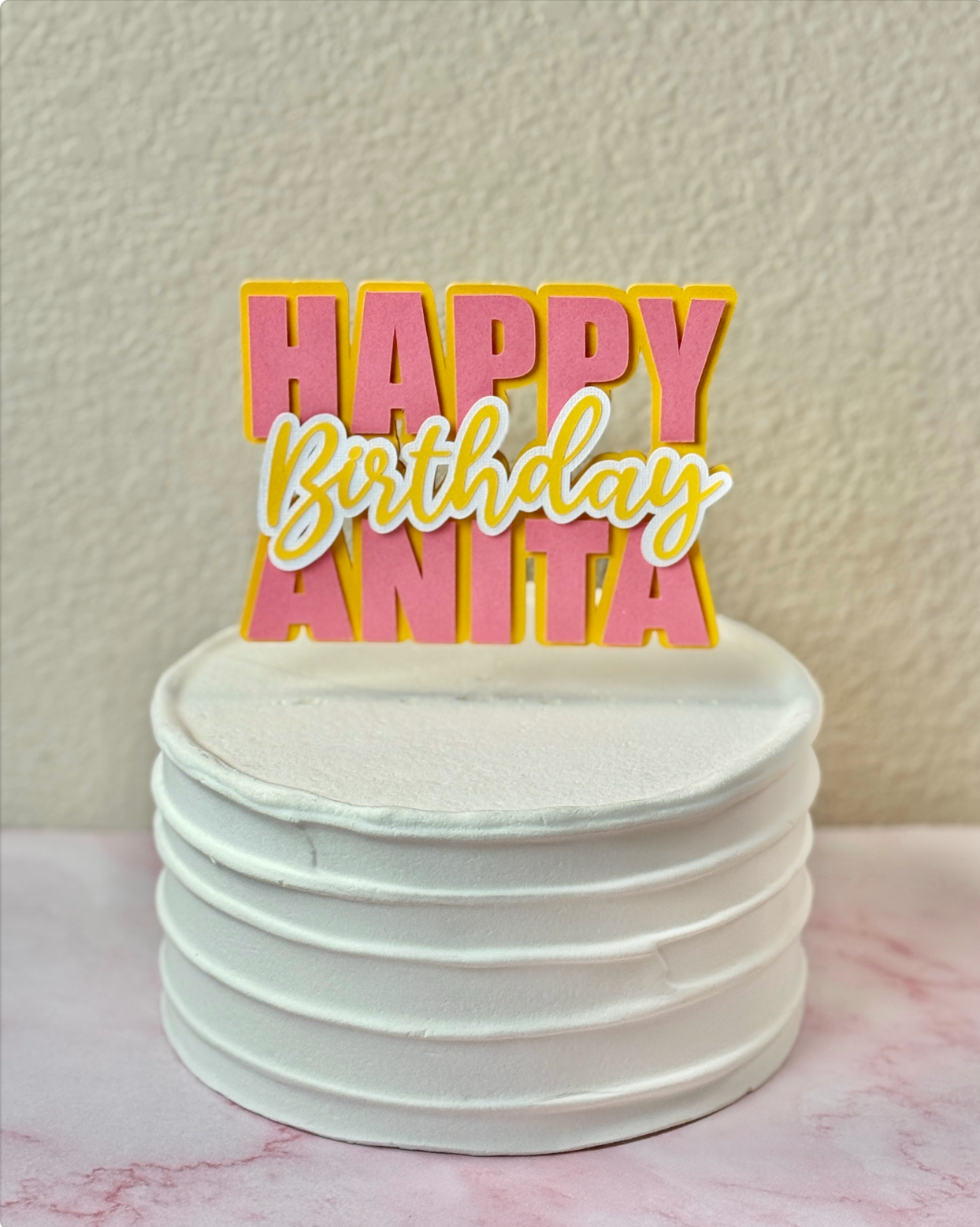 Cake Topper - Paper Lettering