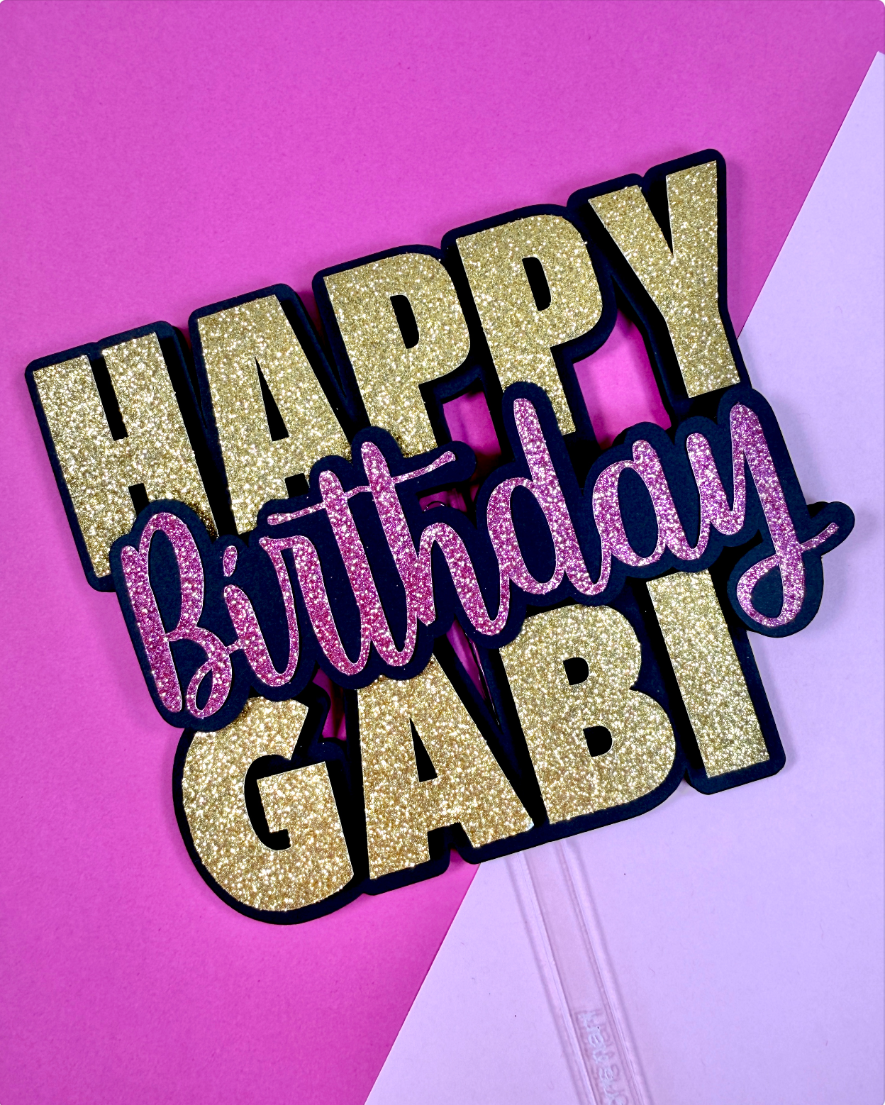 Cake Topper - Paper Lettering