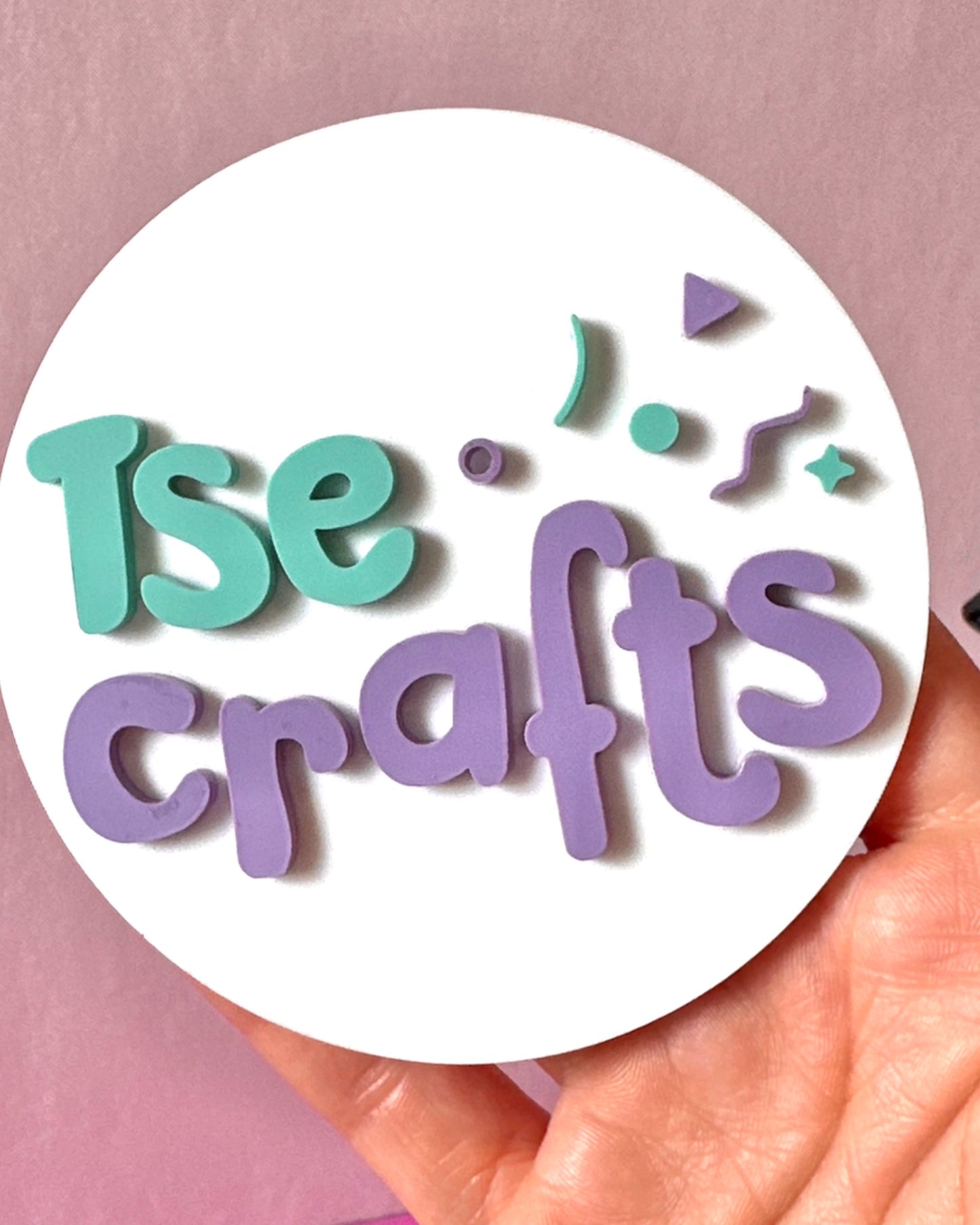 Acrylic Logo Circle - 2 layers